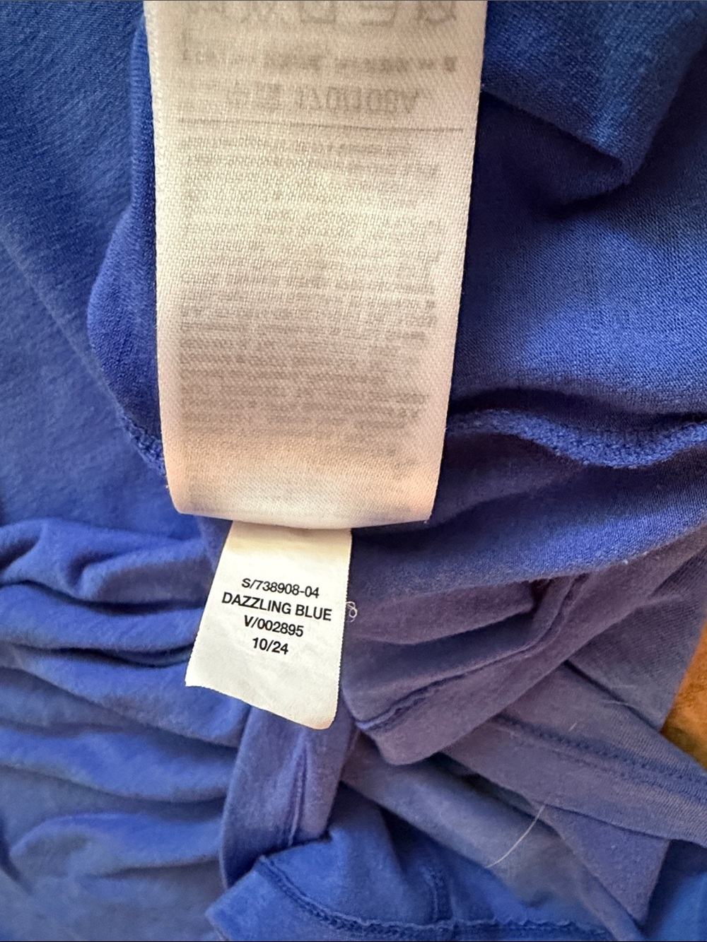 GAP Fit Breathe T-Shirt Women's Short Sleeve Crew Tee in Dazzling Blue XL - Picture 4 of 7